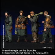 RDM35051 1/35 WW II ドイツ武装SS擲弾兵 4体セット ドナウ川を突破せよ ハンガリー1945 [組立式プラスチックモデル]