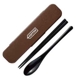 KOFFER コンビセット 箸 スプーン 18cm ブラウンメタリック