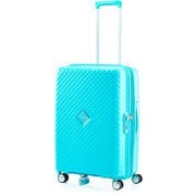 スーツケース SQUASEM(スクアセム) 66cm 拡張タイプ 旅行日数目安:4~6泊 69L/拡張時78L TSAロック搭載 アクアブルー QJ2-11002