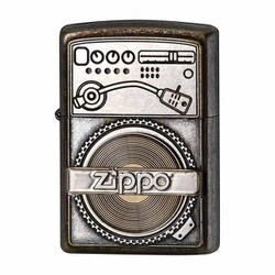 ZIPPO USED FINISH RECORD DESIGN 2UD-RECORD