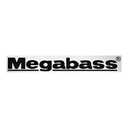 カッティングステッカー Megabass ロゴ 20cm ブラック