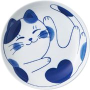 電子レンジ・食洗機対応 ねこちぐら ミケ UK60皿 Φ200×35mm