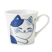 電子レンジ・食洗機対応 ねこちぐら ミケ YKマグ 小 120×90×85mm