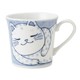 電子レンジ・食洗機対応 ねこちぐら ブチ YKマグ 小 120×90×85mm