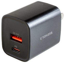 USB急速充電器 CHARGE GEAR minimum 30+ USB PD（パワーデリバリー）/QC（クイックチャージ）対応 30W USB-C×1/USB-A×1 GaN（窒化ガリウム）搭載 スイングプラグ採用 ブラック JKPD30M2BK