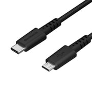 microUSBケーブル 高耐久 アラミド繊維 1m 黒(ブラック) OWL-CBCM10-BK