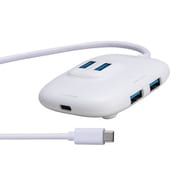 Type-C USB3.2 Gen1 4ポートハブ USB PD充電対応 白 UDS-HH01P/WH