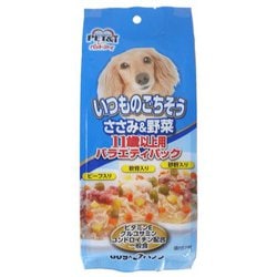 いつものごちそう ささみ＆野菜 11歳以上用 バラエティパック [犬用 ウェットフード 11歳以上]