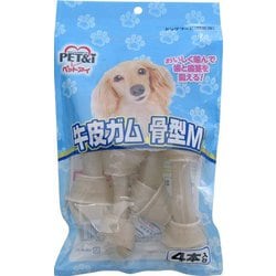 牛皮ガム 骨型M [犬用おやつ 4本 間食用]