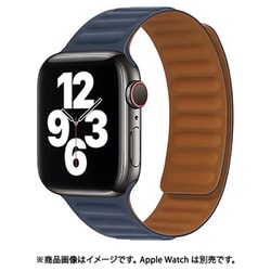 RM3897NV [AppleWatch互換 マグネット式バンド 38-41mm対応 ネイビー]