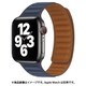 RM3896NV [AppleWatch互換 マグネット式バンド 42-45mm対応 ネイビー]