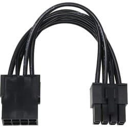 EPS12V用 電源延長ケーブル 10cm ブラック PX-013A