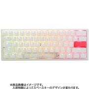 Ducky One 2 Mini Pure White RGB メカニカルキーボード US配列 60％バージョン CHERRY MX 静音赤軸 dk-one2-rgb-mini-pw-silentred