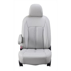 23ETC1585L [シートカバー 全席セット ノア/ヴォクシー 90系 7人乗り 2列目キャプテンシート（オットマンなし）車 センターレザー ライトグレー ET-1585]