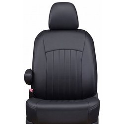 43ETC1585KK [シートカバー 全席セット ノア/ヴォクシー 90系 7人乗り 2列目キャプテンシート（オットマンなし）車 ライン ブラック ET-1585]