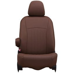 43ETC1585NV [シートカバー 全席セット ノア/ヴォクシー 90系 7人乗り 2列目キャプテンシート（オットマンなし）車 ライン ブラウン×アイボリー ET-1585]