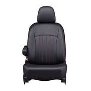 43ETC1586KA [シートカバー 全席セット ノア/ヴォクシー 90系 8人乗り 2列目6：4分割チップアップシート車 ライン ブラック×レッド ET-1586]