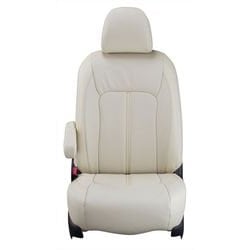 21ETC1587V [シートカバー 全席セット ノア/ヴォクシー 90系 7人乗り 2列目オットマン付きキャプテンシート車 リアルレザー アイボリー ET-1587]