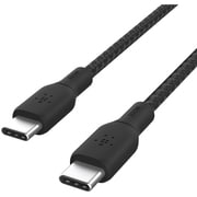 CAB014bt2MBK [BOOST↑CHARGE USB-C to USB-C 2重編込高耐久ナイロンケーブル 100W 2M ブラック]