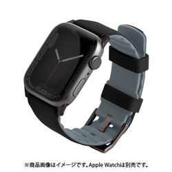 UNIQ-41MM-LINUSBLK [LINUS AIROSOFT シリコン Apple Watch バンド 41/40/38mm MIDNIGHT BLACK]