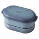 caston オーバルランチボックス 弁当箱 2段 500ml ブルー T-16634