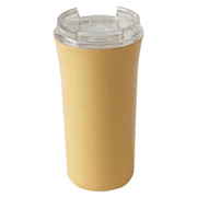 スリムタンブラー プラスチック タンブラー フタ付 385ml イエロー T-96449