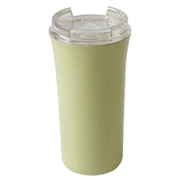 スリムタンブラー プラスチック タンブラー フタ付 385ml グリーン T-96451