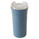 スリムタンブラー プラスチック タンブラー フタ付 385ml ブルー T-96452