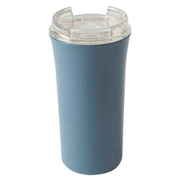 スリムタンブラー プラスチック タンブラー フタ付 385ml ブルー T-96452