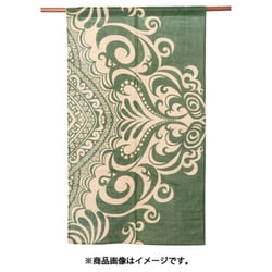 トライバルジュートノレン GREEN ISAP93A6
