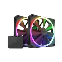 140mm RGBファン 2個＆RGB照明コントローラーセットモデル ブラック RF-R14DF-B1