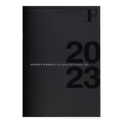 F.O.B COOP 2023年版 (2022年10月始まり) ダイアリー マンスリータイプ A5サイズ ノート ブラック PBF48K23