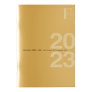 F.O.B COOP 2023年版 (2022年10月始まり) ダイアリー マンスリータイプ A6サイズ ノート ゴールド PBF55GO23