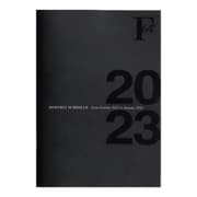 F.O.B COOP 2023年版 (2022年10月始まり) ダイアリー マンスリータイプ A6サイズ ノート ブラック PBF55K23