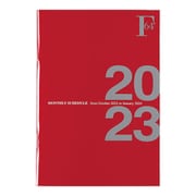 F.O.B COOP 2023年版 (2022年10月始まり) ダイアリー マンスリータイプ B6サイズ ノート ディープレッド PBF75DR23