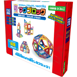 知育玩具 TKZ12BW002 MBK02 抗菌マグブロック スタンダードセット