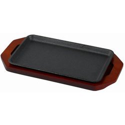 ステーキ皿 角型 23×13cm 鉄鋳物 IH対応 オーブン対応 スプラウト HB-6110