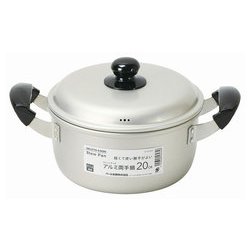 両手鍋 20cm アルミ製 ガス火専用 セレットクック HB-6435