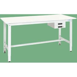 TKK8-189BVPW [軽量高さ調整作業台（抗ウイルス天板・キャビネット2段付）]
