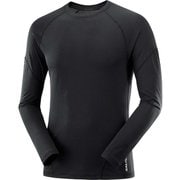 クロス ラン ロングスリーブ ティー CROSS RUN LS TEE M LC1826400 DEEP BLACK Mサイズ [ランニングウェア シャツ メンズ]