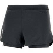 CROSS 2IN1 SHORT W LC1892100 DEEP BLACK Mサイズ [ランニングウェア ショートパンツ レディース]
