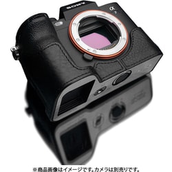 ソニー α7 IV用 本革カメラハーフケース ブラック XS-CHA7M4BK