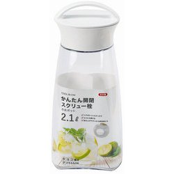 冷水 ポット 2.1L 冷水筒 ピッチャー 麦茶 スクリュー タテヨコ 日本製 クールブロー HB-6445