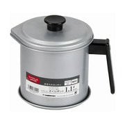 HW-7010 [オイル ポット 1.1L 油缶 油こし 受皿付 シリコーン加工 シンプル・ウェア]