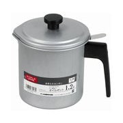 HW-7013 [オイル ポット 1.2L 油缶 油こし ふっ素加工 日本製 シンプル・ウェア]