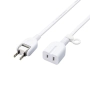 延長コード 電源タップ コンセント 0.5m 2P 1個口 ホワイト 1個入 T-X01-2105WH