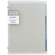 2023年 手帳 ノート デ ダイアリー A5 月間ダイアリー（見開き1ヶ月） クリア FD42-23-98