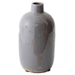 花瓶 セラミックベース 直径8.5×高さ17cm M54-1788GY