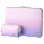 PCインナーケース Chululu(チュルル)13.3インチPC対応&マルチポーチ 傷/衝撃 オーロラ ピンク SCH-PCMP133PK