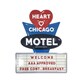 EMBOSS METAL SIGN HEART CHICAGO エンボスメタル ティンサインプレート SH147174